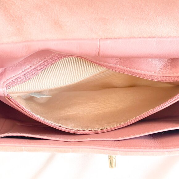Chanel Pink Suede Top Handle Bag - Picture 15 of 16